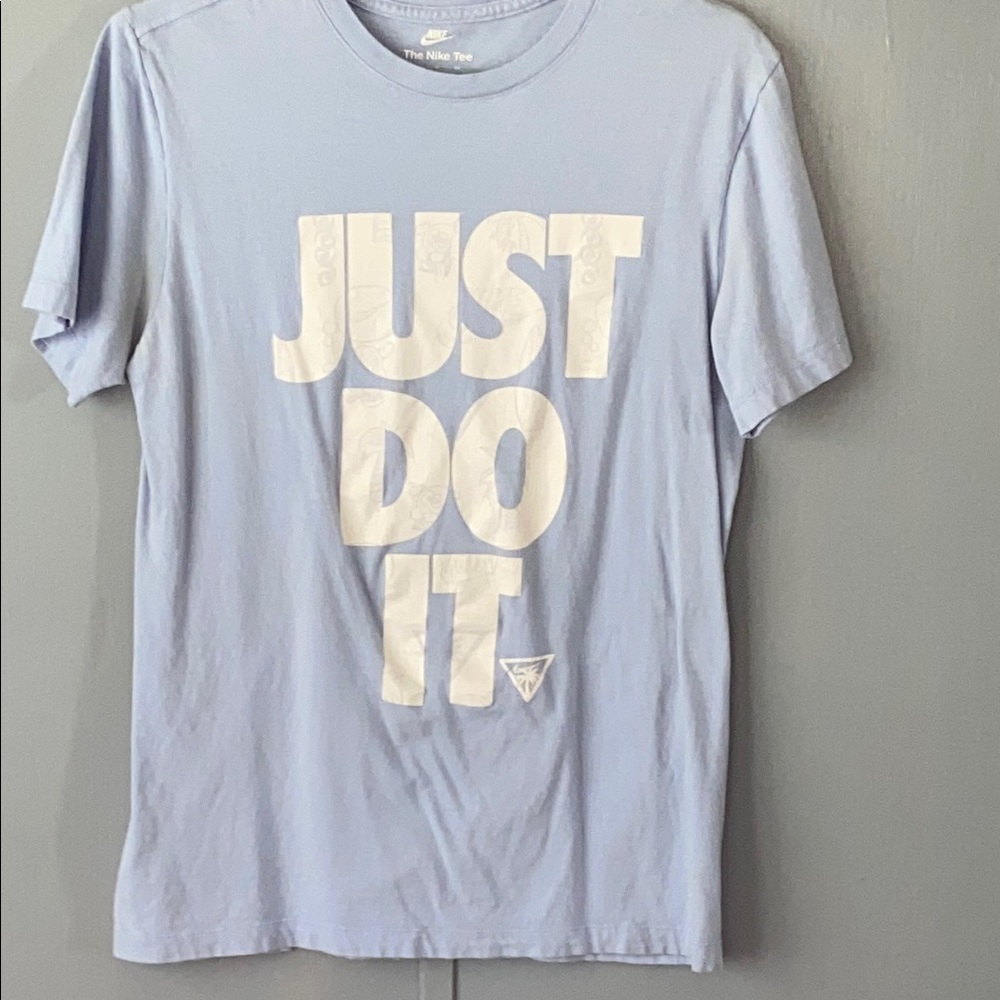 Nike Blue Short Sleeve Tee Just Do It-GUC